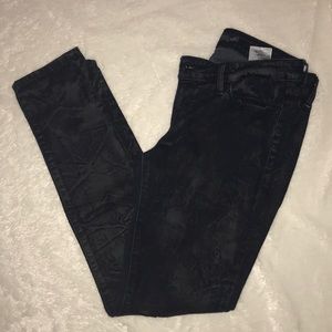 Distressed Black Denim Jeans